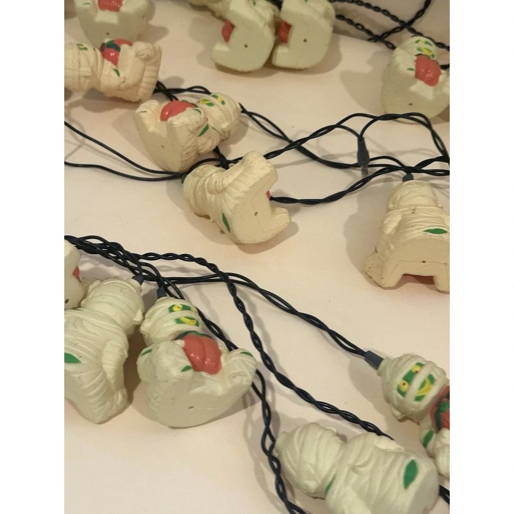 Vintage Mummy String‎ Lights Lot Of 3 (lights Don't Work )